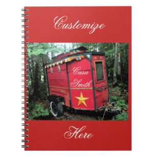Customized Retro gypsy Vintage camper Notebook