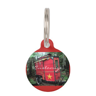 Customized Retro gypsy Vintage camper Pet Tag