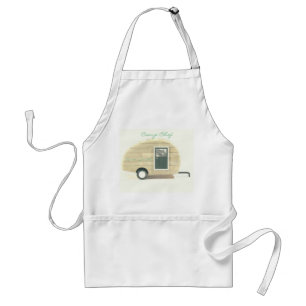 Customized Retro teardrop camper Standard Apron
