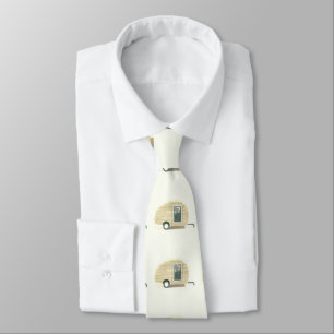 Customized Retro Vintage teardrop camper Tie