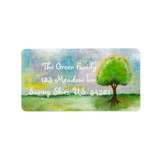 Customized Return Address Mailing Labels (Front)