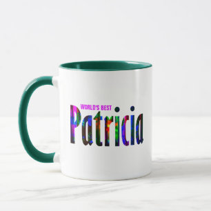 Customized Rich Abstract Colourful "Patricia" Name Mug