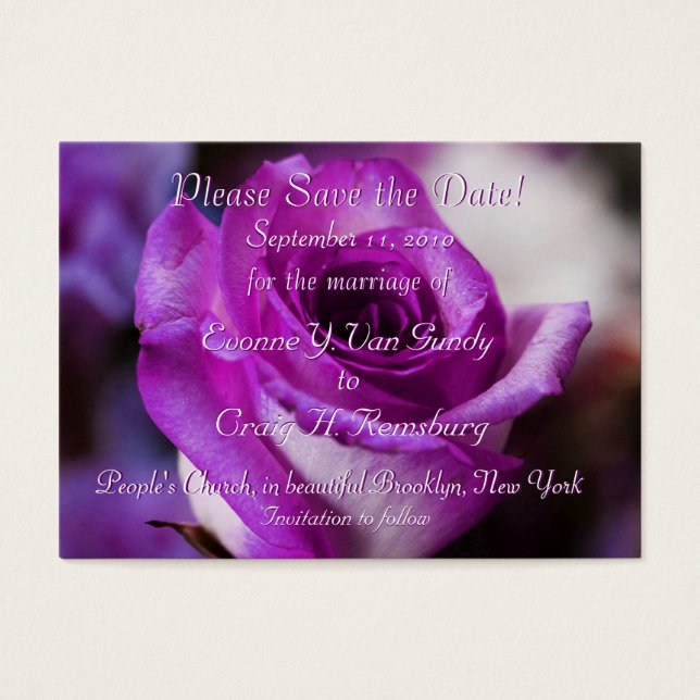 Customized Save The Date II (Front)