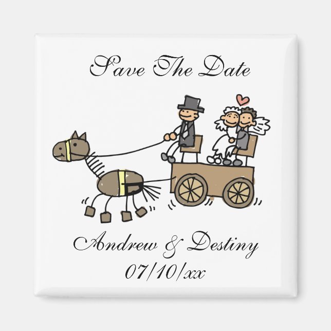 Customized Save The Date Magnet (Front)