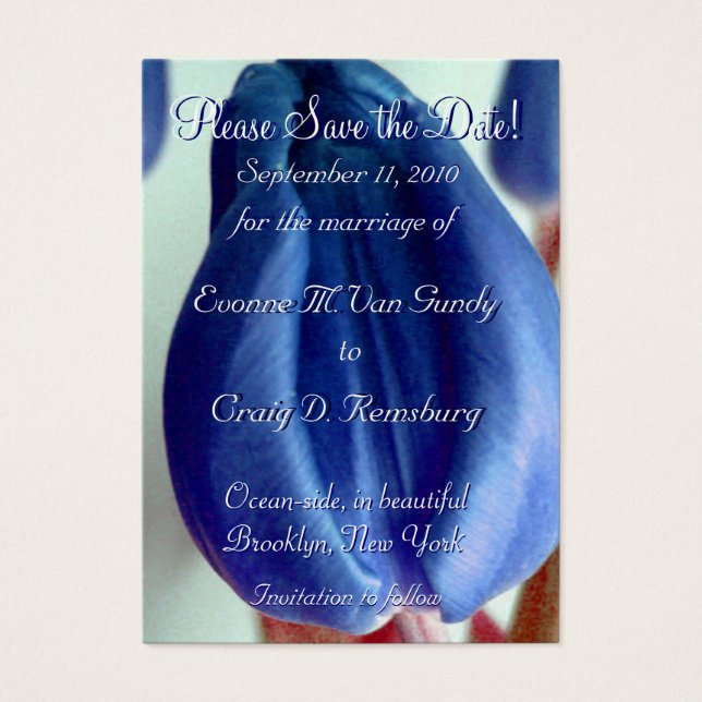 Customized Save The Date V (Front)