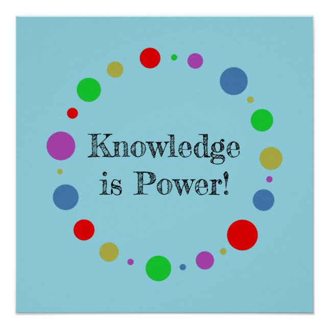 Customized School, Library Colourful Geometric Art Poster (Front)