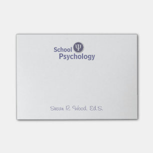 Customized School Psychology Post It Notes