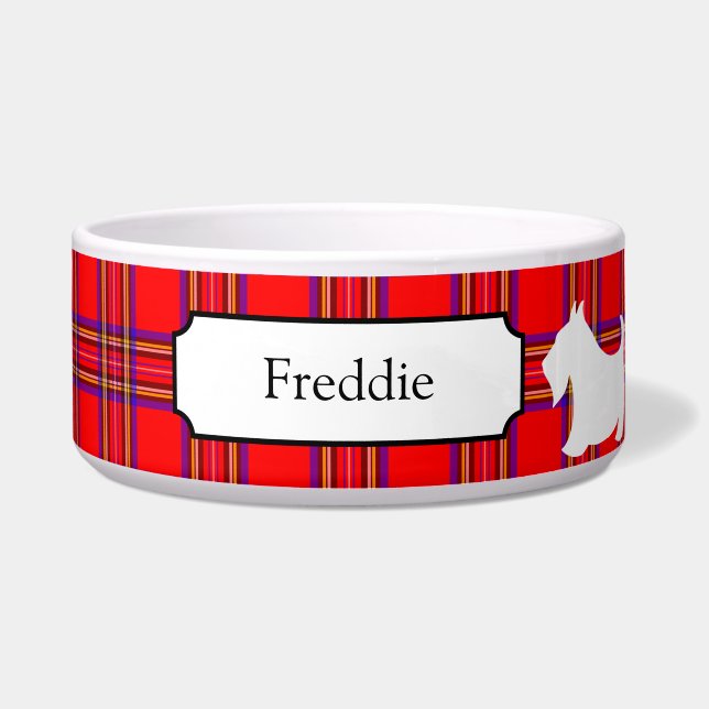Customized Scottish Terrier Pet Bowl (Front)