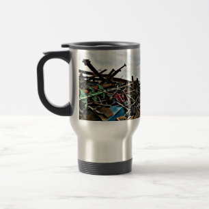 Customized Scrap Metal Aluminum Recycle Business Travel Mug