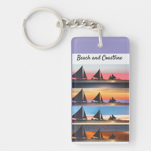 Customized Set Sails  Keychain (Front)