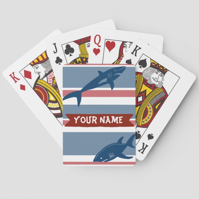 Customized Shark Playing Cards (Back)