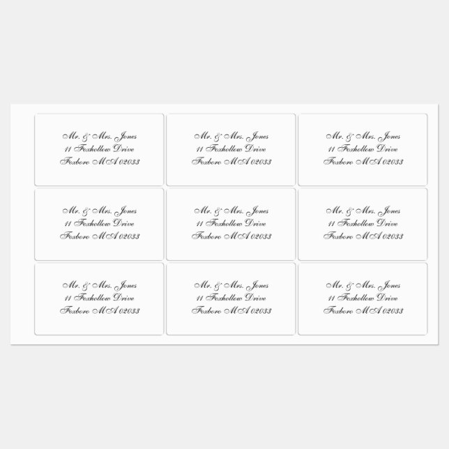 Customized Shipping Labels (Sheet)