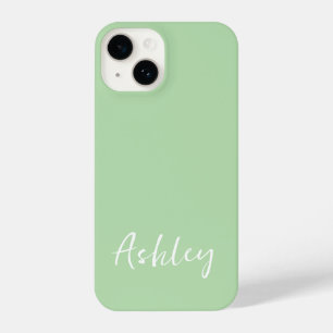 Customized Simple Stylish Modern Minimal Monogram  iPhone 14 Case