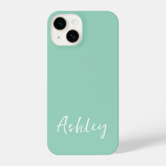Customized Simple Stylish Modern Minimal Monogram  iPhone 14 Case