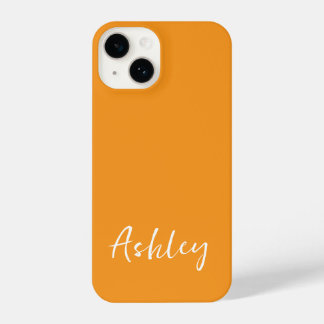 Customized Simple Stylish Modern Minimal Monogram  iPhone 14 Case