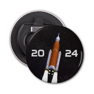 Customized SLS Space Rocket Graduation Party Paper Bottle Opener