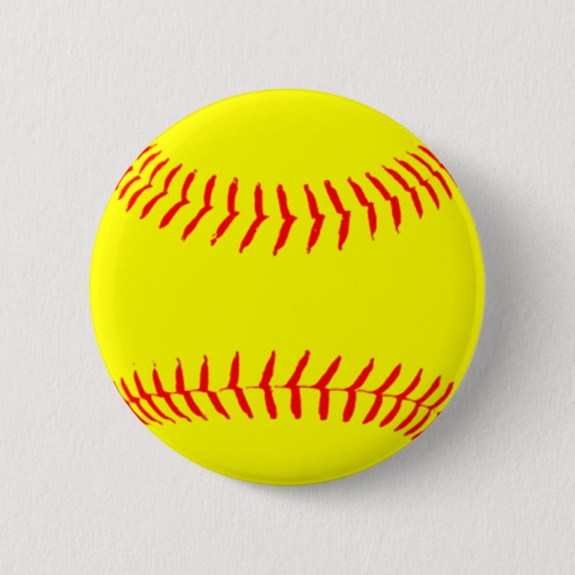 Customized Softball 2 Inch Round Button (Front)