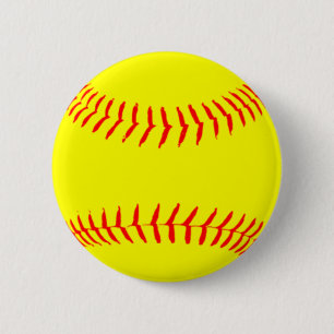 Customized Softball 2 Inch Round Button