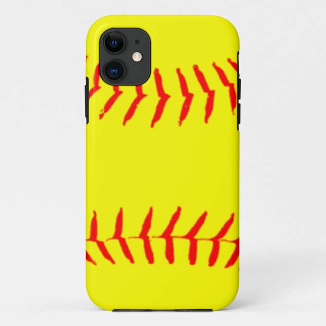 Customized Softball Case-Mate iPhone Case (Back)