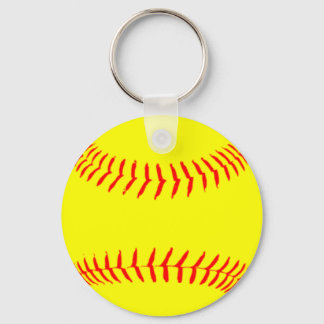 Customized Softball Keychain