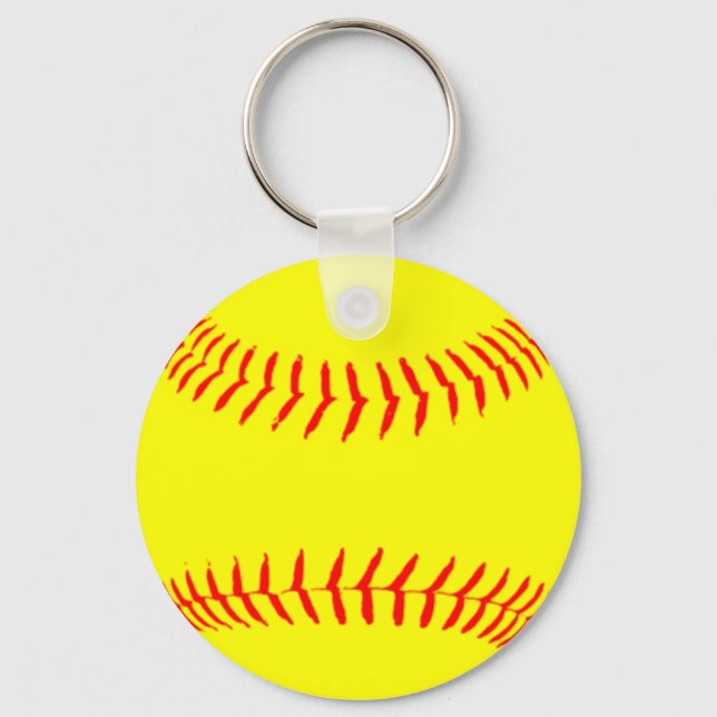 Customized Softball Keychain (Front)