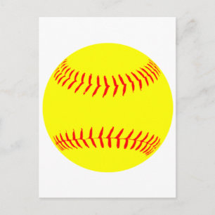 Customized Softball Postcard
