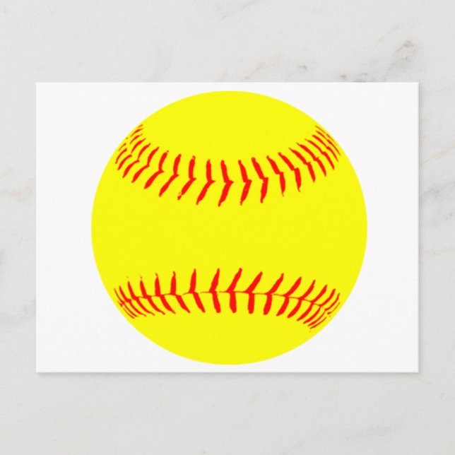 Customized Softball Postcard (Front)