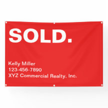 Customized SOLD Sign Commercial Realty Marketing