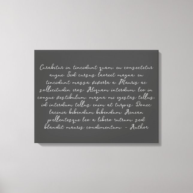 Customized song lyric canvas art (Front)