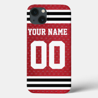 Customized Sports Hockey Jersey iPhone 13 Case