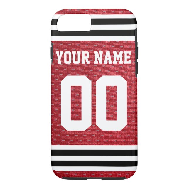 Customized Sports Hockey Jersey Case-Mate iPhone Case (Back)