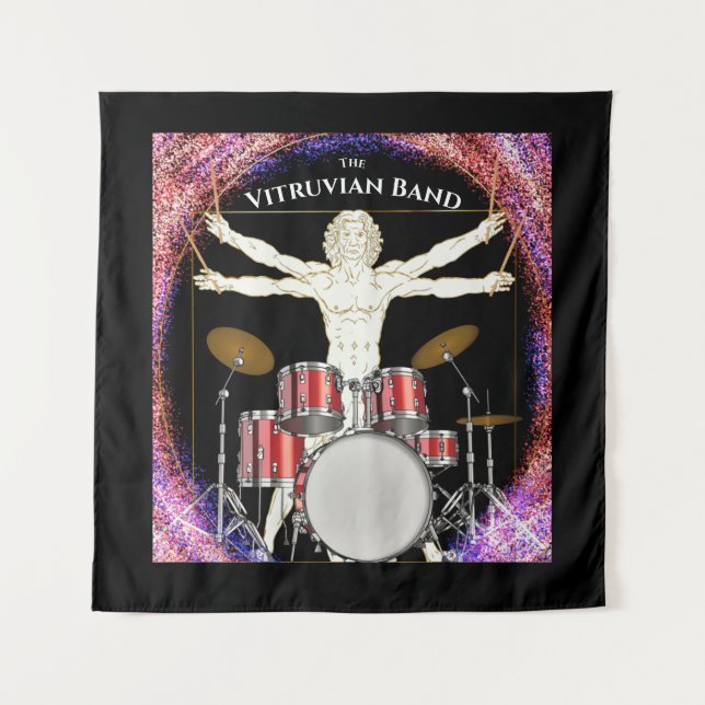 Customized Stage Backdrop for your Band! Tapestry (Front)