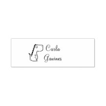 Customized stamp for kids with animal images