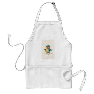 Customized standard apron in the shape of a bird