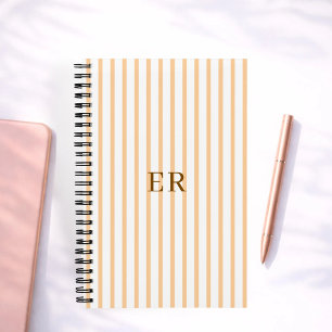 Customized Striped Personal Diary Gratitude Writer Notebook