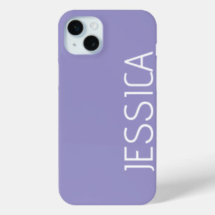 Customized Stylish Modern Minimal Monogram Name iPhone 15 Mini Case