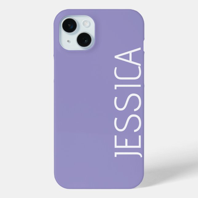 Customized Stylish Modern Minimal Monogram Name  Case-Mate iPhone Case (Back)