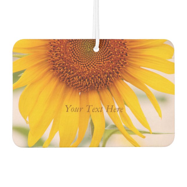 Customized Sunflower Air Freshener (Front)