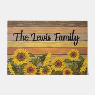 Customized Sunflower Decor, Garden Mat
