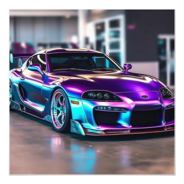 Customized Supercars:Bold colours and modification Photo Print (Front)