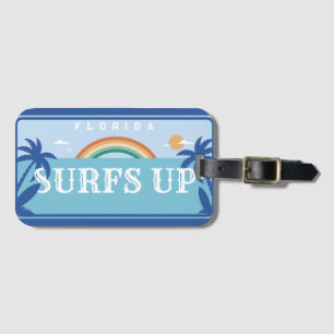 CUSTOMIZED SURFS UP FLORIDA LUGGAGE TAG
