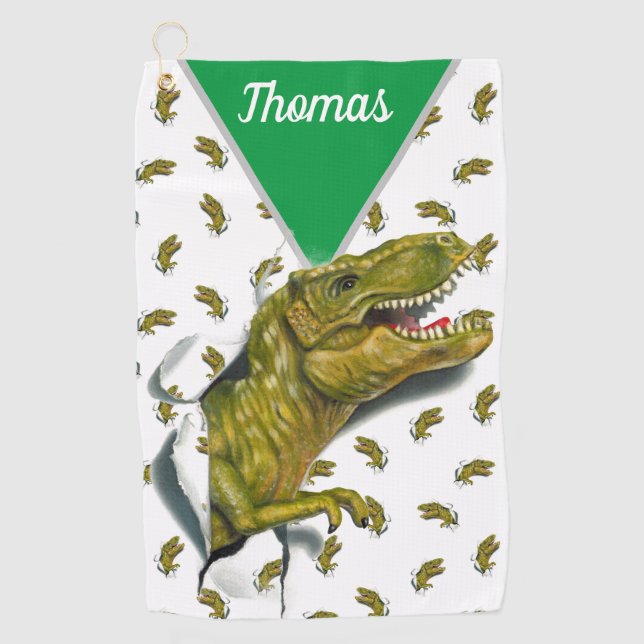 Customized T-Rex  Golf Towel (Front)