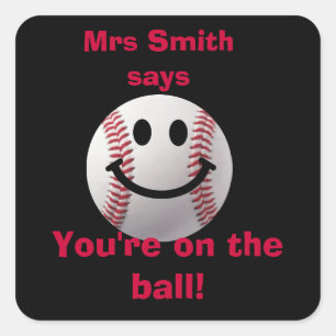 Customized Teacher stickers -  on the ball
