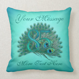 Customized text elegant 85th Birthday 85 Pillows