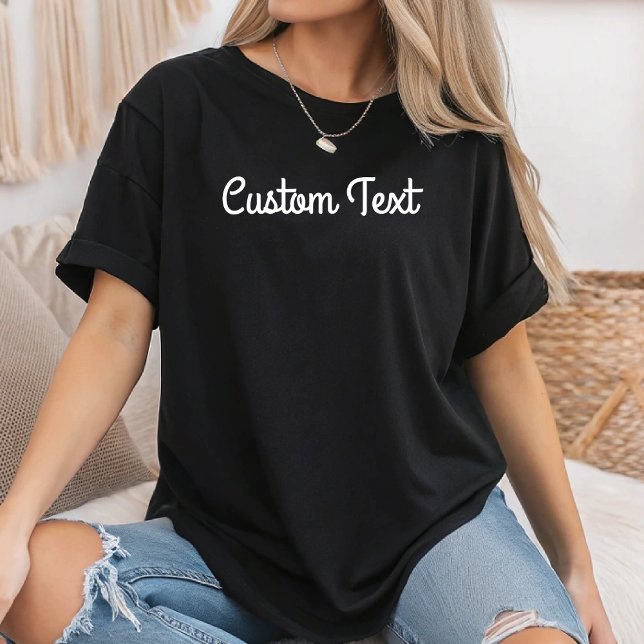 Customized Text Personalized Printing Women Men T-Shirt (Creator Uploaded)