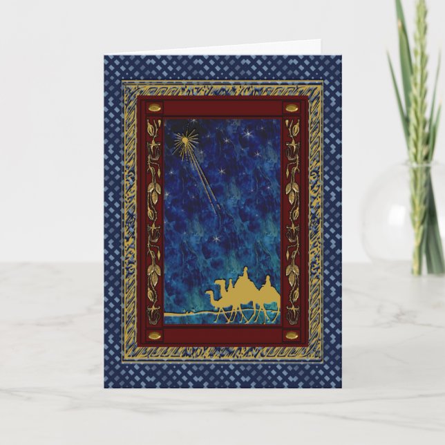 Customized Three Wise Men Christmas Card (Front)