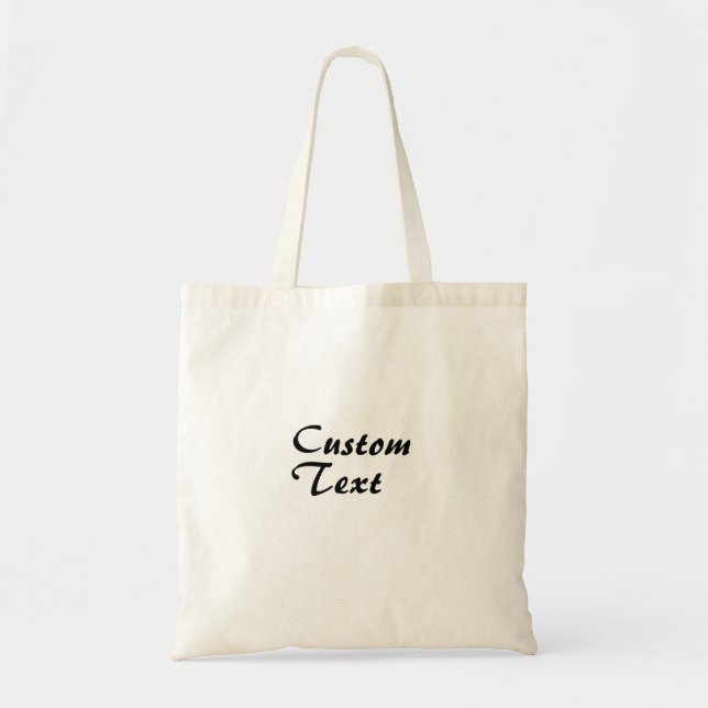 Customized Tote Bag With Name and Text (Front)