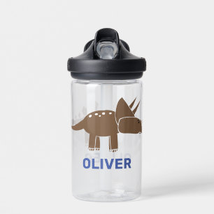 Customized Triceratops Stegosaurus Dinosaur Kids  Water Bottle