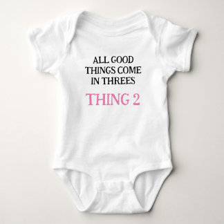 Customized Triplets Gift, Change Number & Colour, Baby Bodysuit