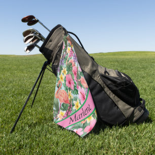 Customized Tropical  Golf Towel
